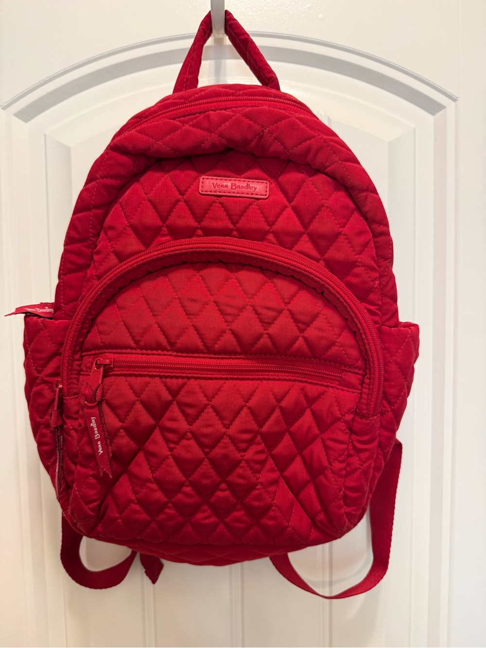 Vera Bradley Bright Red Quilted Backpack